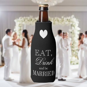 Eat drink and be married wedding bottle coolers
