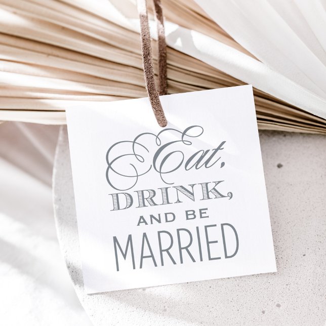 Eat Drink and Be Married Wedding Quote Self-inking Stamp (Creator Uploaded)