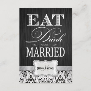 Eat Drink and be Married Wedding RSVP