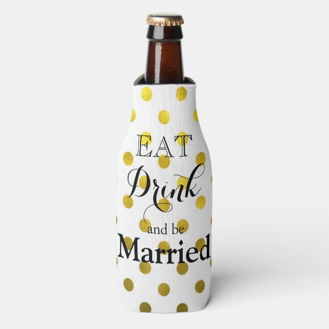 Eat Drink and be Merry Bottle Cooler (Bottle Front)