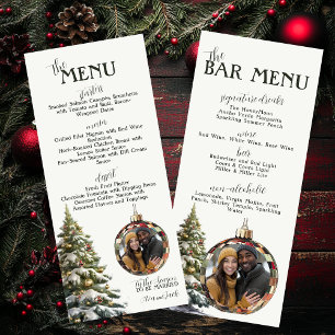 Eat, Drink, and Be Merry Christmas Wedding Menu