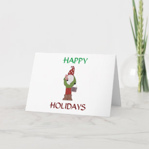 **EAT DRINK AND BE MERRY** COOL GNOMES CARD