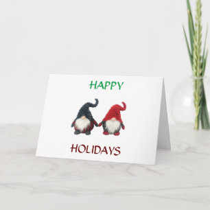**EAT DRINK AND BE MERRY** COOL GNOMES CARD