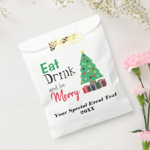 Eat, Drink, and be Merry Favour Bags