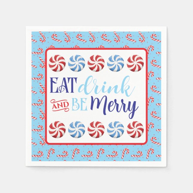 Eat Drink and be Merry Napkin (Front)