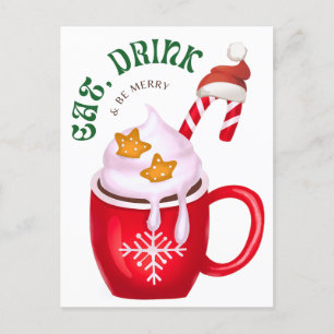 Eat, Drink, and Be Merry Postcard
