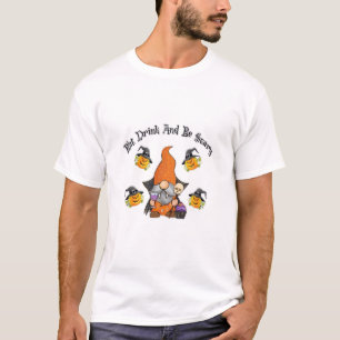 Eat Drink And Be Scary Basic Casual T-Shirt