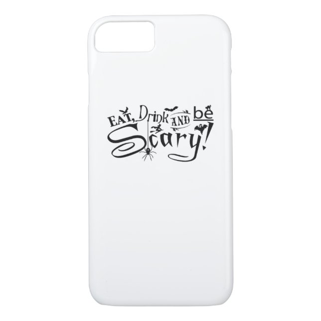 Eat Drink And Be Scary Casual Simple Case-Mate iPhone Case (Back)