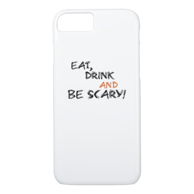 Eat Drink And Be Scary Classic Retro Case-Mate iPhone Case (Back)