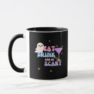 Eat Drink And Be Scary Funny Halloween Casual Uniq Mug