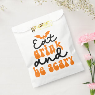 Eat Drink and Be Scary Groovy Retro Favour Bags