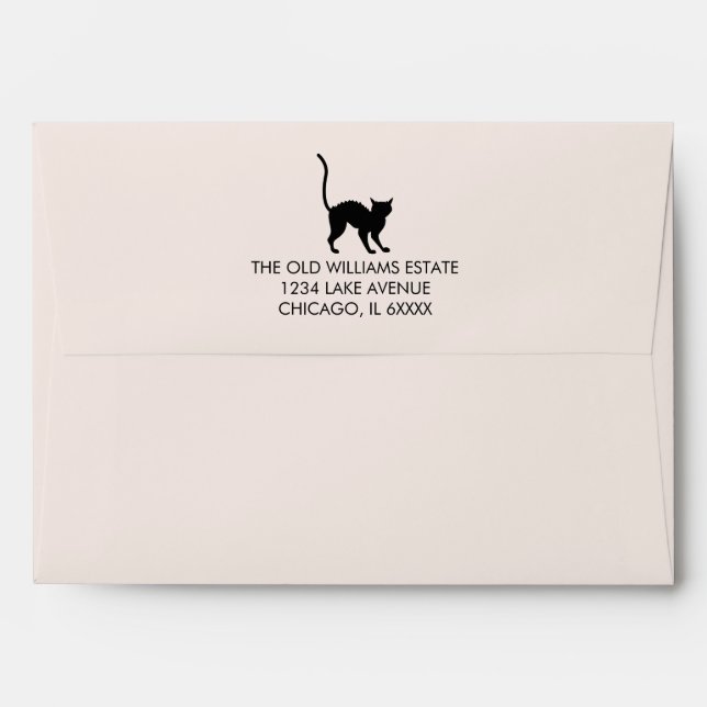 Eat Drink and Be Scary Halloween Address Envelope (Back (Top Flap))