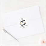 Eat, Drink and Be Scary Halloween Classic Round Sticker<br><div class="desc">Eat,  drink and be scary Halloween party event gifts</div>