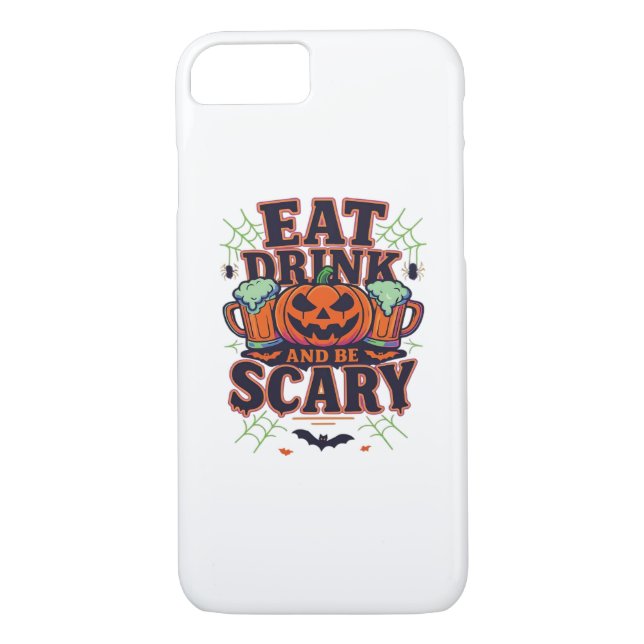 Eat Drink And Be Scary Halloween Design Creative S Case-Mate iPhone Case (Back)