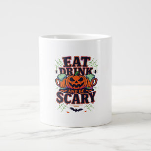 Eat Drink And Be Scary Halloween Design Creative S Large Coffee Mug