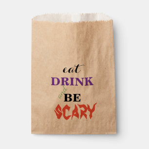 EAT Drink and be Scary Halloween Favour Bags