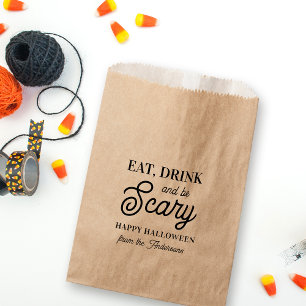 Eat, Drink and Be Scary Halloween Favour Bags