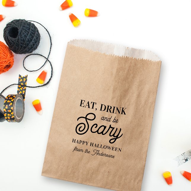 Eat, Drink and Be Scary Halloween Favour Bags (Creator Uploaded)