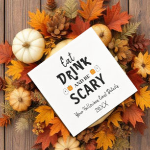 Eat, Drink and Be Scary Halloween Napkin