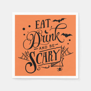 Eat Drink And Be Scary Halloween Napkin