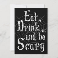 Eat, Drink and be Scary Halloween Party Spider Web