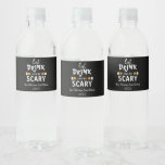 Eat, Drink and Be Scary Halloween Water Bottle Label<br><div class="desc">Eat,  drink and be scary Halloween party event gifts</div>