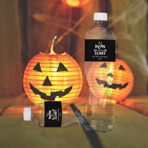 Eat, Drink and Be Scary Halloween Water Bottle Label