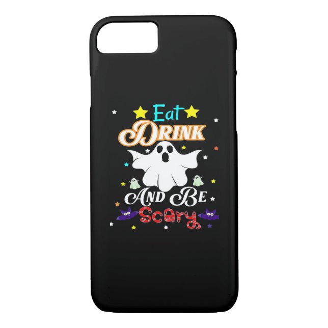 Eat Drink And Be Scary Happy Halloween Day Case-Mate iPhone Case (Back)