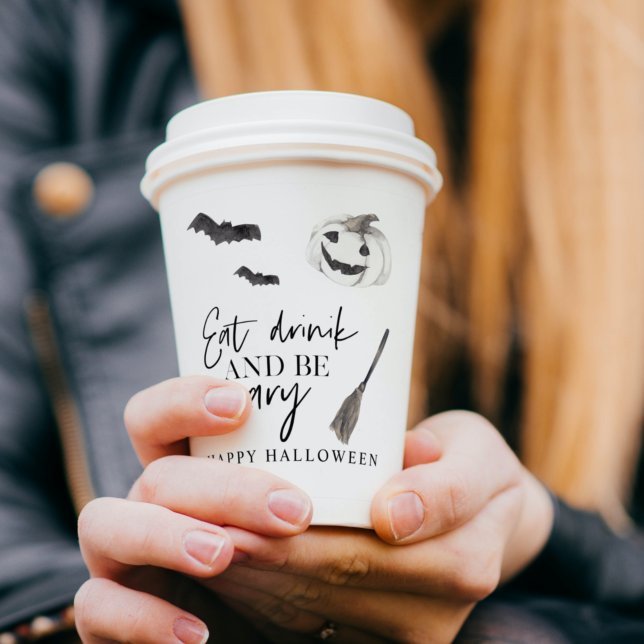 Eat Drink And Be Scary | Happy Halloween Paper Cups (Creator Uploaded)