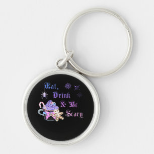 Eat Drink And Be Scary Hexmas Cool Unique Key Ring