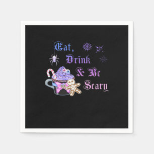 Eat Drink And Be Scary Hexmas Cool Unique Style Napkin