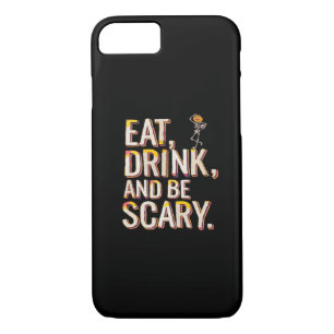 Eat Drink And Be Scary Minimal Clean Case-Mate iPhone Case