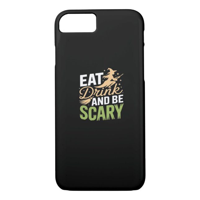 Eat Drink And Be Scary Minimal Clean Case-Mate iPhone Case (Back)