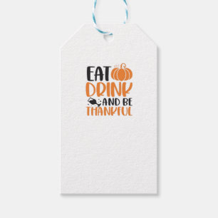 Eat Drink And Be Scary Minimal Clean Gift Tags
