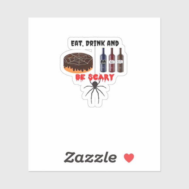 Eat Drink And Be Scary Retro Classic (Sheet)