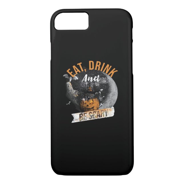 Eat Drink And Be Scary Retro Classic Case-Mate iPhone Case (Back)