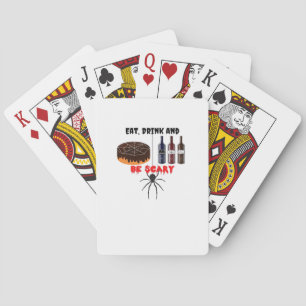 Eat Drink And Be Scary Retro Classic Playing Cards