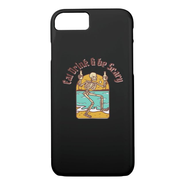 Eat Drink And Be Scary Simple Clean Case-Mate iPhone Case (Back)
