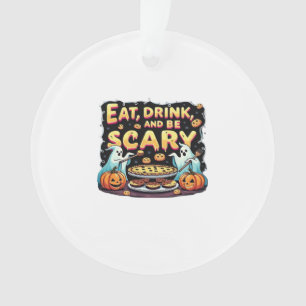 Eat Drink And Be Scary Spooky Bakery Halloween Coo Ornament