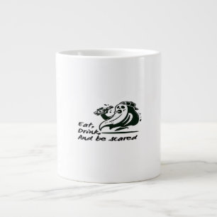 Eat Drink And Be Scary Spooky Club Cool Unique Large Coffee Mug