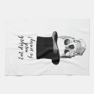 Eat, drink and be scary! vintage Kitchen towel
