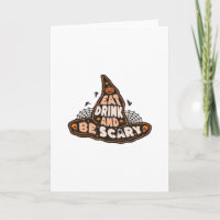 Eat Drink And Be Scary Witch Hat Aesthetic Casual