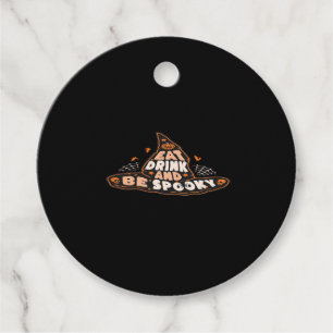 Eat Drink And Be Spooky Essential Vintage Style Favour Tags