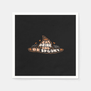 Eat Drink And Be Spooky Essential Vintage Style Napkin