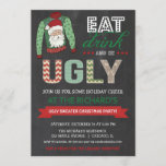 Eat Drink and be Ugly Sweater Christmas Party Invitation<br><div class="desc">For more advanced customisation of this design,  simply select the "Customise It" button above!</div>