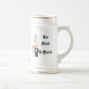 Eat,Drink,Be Married Beer Stein