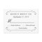 Eat Drink be Married Chalkboard Rounded RSVP