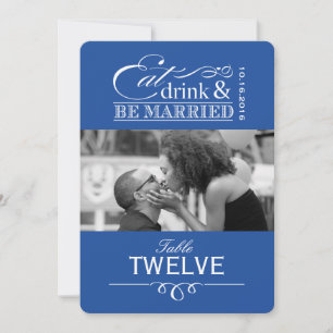 Eat, Drink & be Married - Table Seating Cards