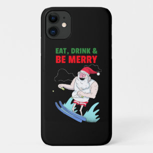 Eat, Drink & Be Merry Christmas Case-Mate iPhone Case