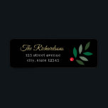 Eat Drink Be Merry Christmas Holiday Address Label<br><div class="desc">Add a finishing touch to your holiday mails with our chic and modern holiday address labels. Matching holiday cards,  holiday gift labels,  and more are available at berryberrysweet.com</div>
